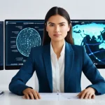 데이터 분석가로서의 자기계발 방법 - **Prompt 1: Advanced Analytics in Action**
    "A highly focused, professional female data analyst, ...